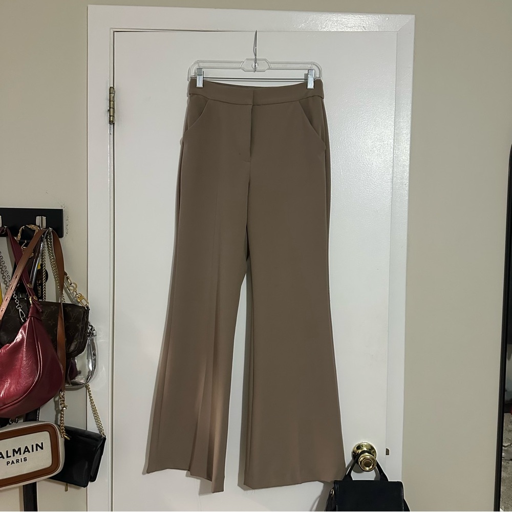 express tan wide leg trouser